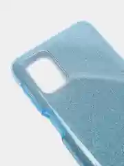 Голубой чехол с блестками для Samsung M31S