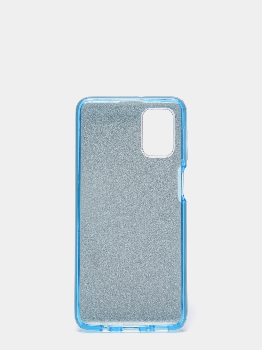 Голубой чехол с блестками для Samsung M31S