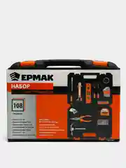 Набор инструментов Ермак, 108 предметов: шестигранник, ключи, плоскогубцы