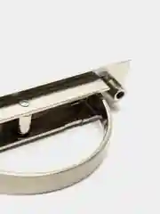 Серый металлик ручка мебельная скрытая выдвижная