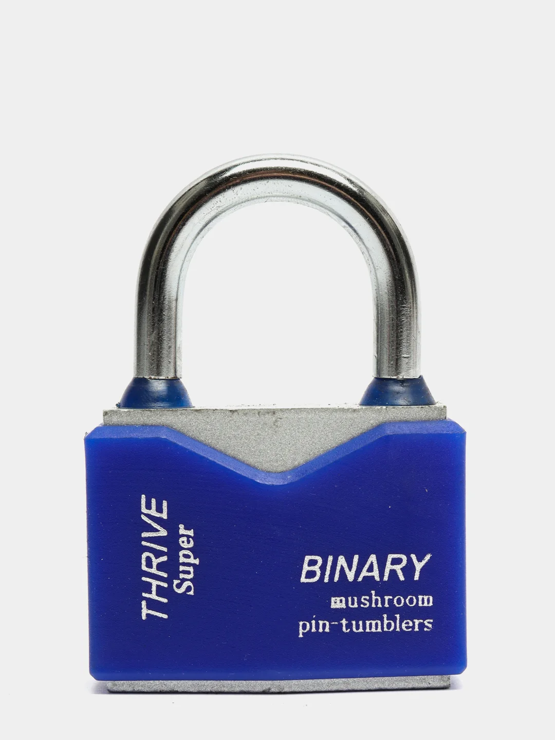 Синий замок навесной влагозащищенный с защитой от отмычек Binary 50 мм