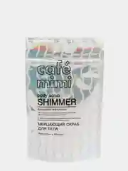 Мерцающий скраб шиммер Для тела Для ванны и душа  Мангостин и авокадо Cafe mimi 150 мл