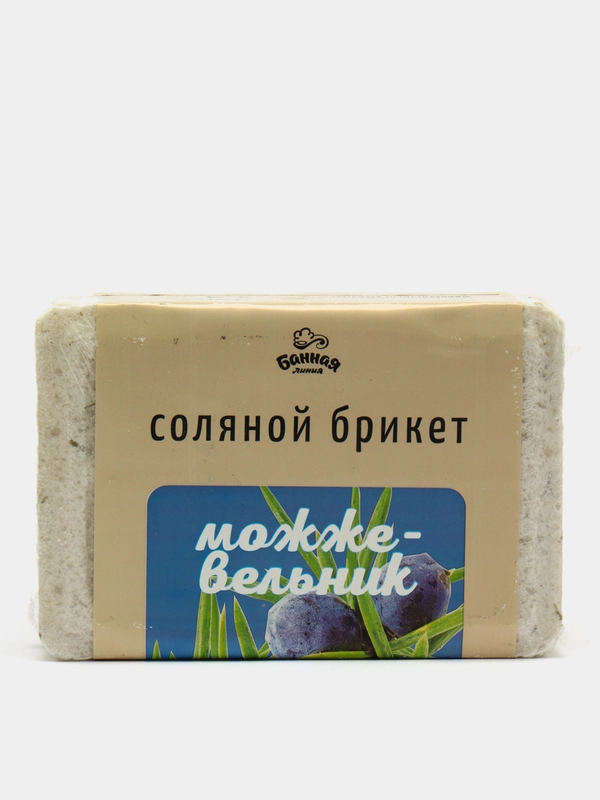 Соляной брикет Банная линия "Можжевельник", 1,2 кг