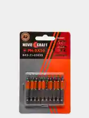 Биты TITAN PH2 NOVOCRAFT B42-21-0502, 50 мм, 10 штук