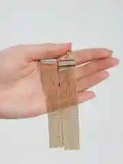 Серьги эполеты, со стразами