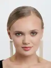 Серьги эполеты, со стразами