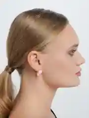 Розовый серьги гвоздики / Бижутерные украшения / Серьги с камнем. Серьги розочки
