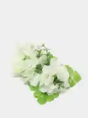 Белый заколки ручной работы
