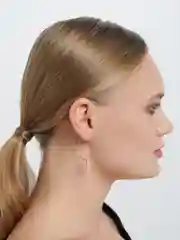 Белый круглые серьги-бабочки