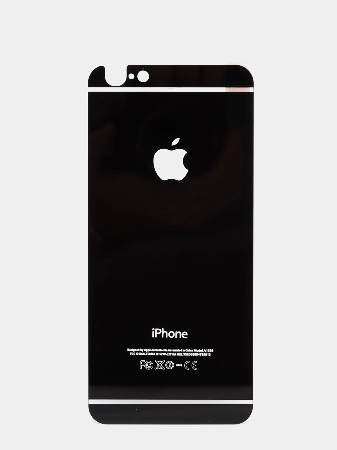 Черный комплект защитных стекол для передней и оборотной сторон телефона IPHONE 6