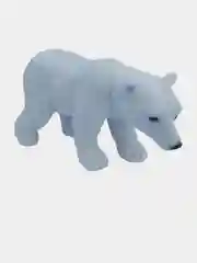 Белый фигурки диких животных