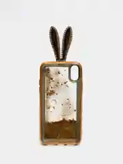 Желтый чехол переливающийся IPhone X, XS