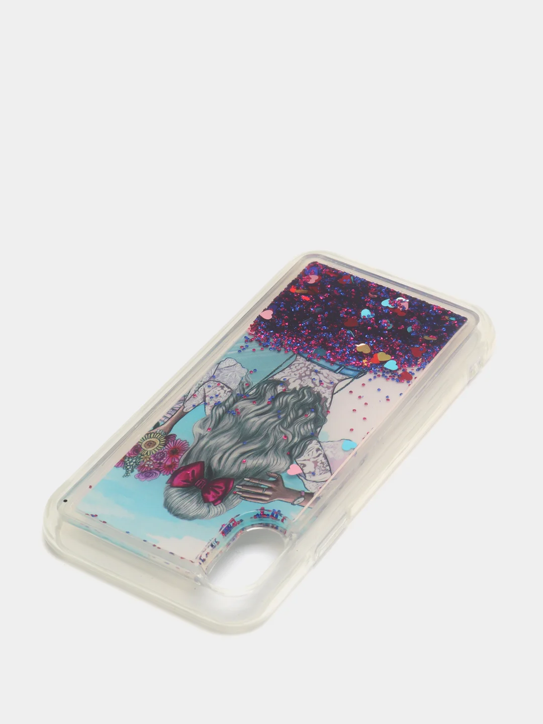 Алый чехол переливающийся IPhone X, XS