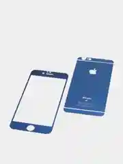 Синий комплект защитных стекол для передней и оборотной сторон телефона IPHONE 6