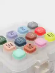Маркеры для скетчинга PASTEL TONES, двухсторонние, 12 пастельных цветов