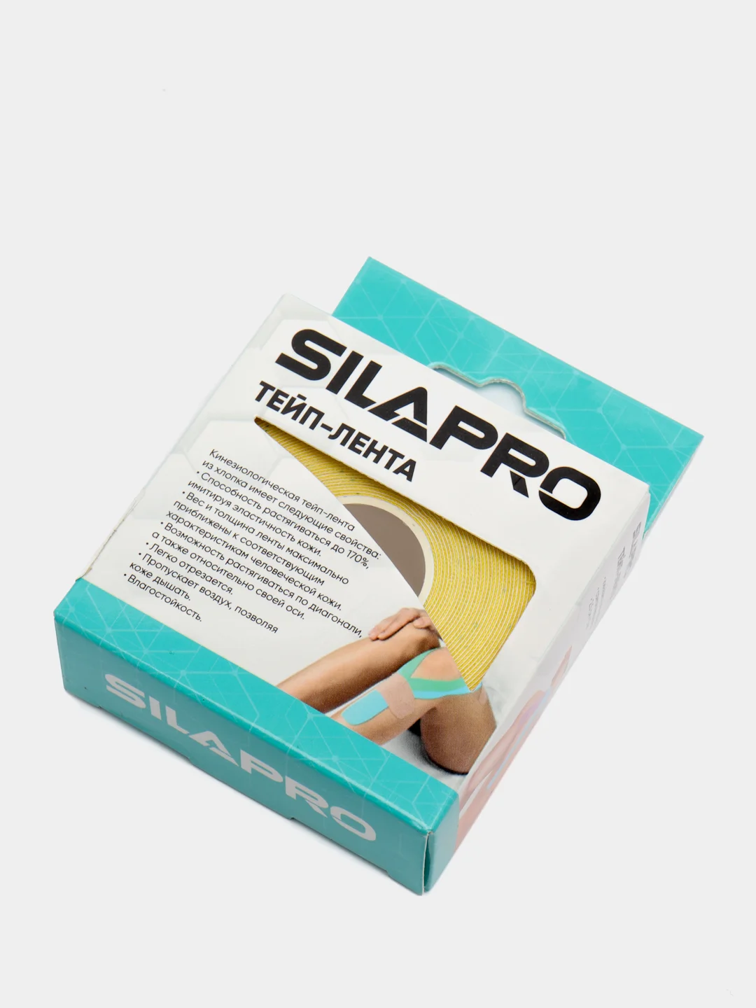 Желтый тейп-лента кинезио SilaPro