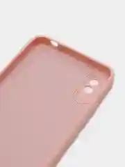 Кремовый чехол для Xiaomi Redmi 9A с защитой камеры и бархатом внутри