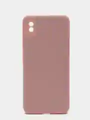 Кремовый чехол для Xiaomi Redmi 9A с защитой камеры и бархатом внутри