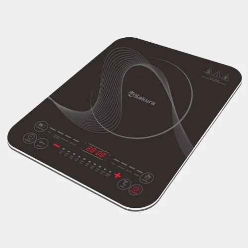 Черный плитка индукционная Sakura SA-7155VS, 2100 Вт