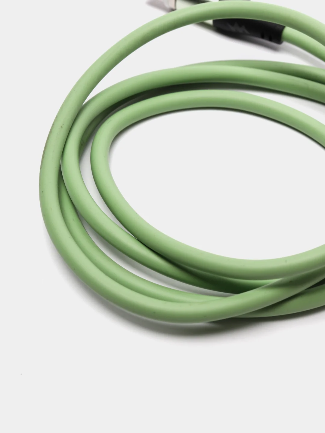 Зеленый кабель силиконовый 3.0A Type-C, Micro-USB, Lightning, магнитный, быстрая зарядка