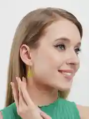 Желтый серьги Мишка Гамми (мармеладные мишки)