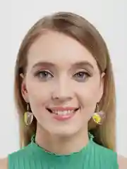 Серьги подвески в форме сердца