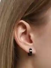 Черный сегментное кольцо для пирсинга