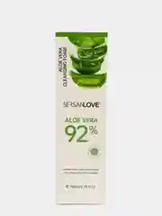 Пенка для умывания с щеточкой Sersanlove с экстрактом алоэ вера 92%, 150 мл