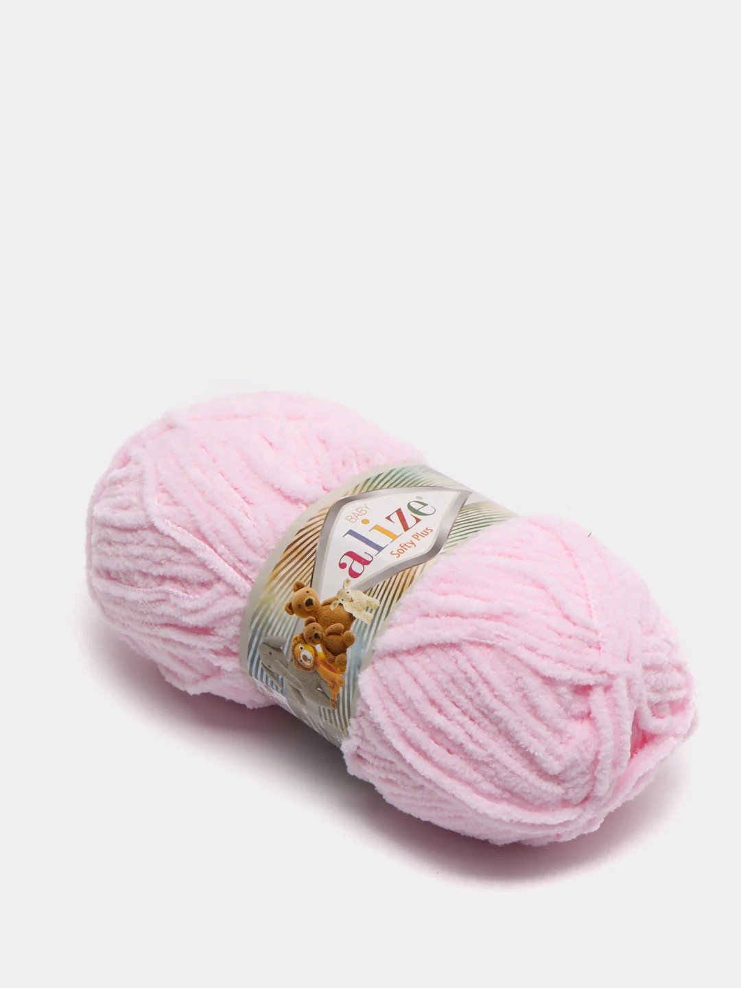 Пудровый плюшевая пряжа Alize Softy Plus ( Софти плюс)