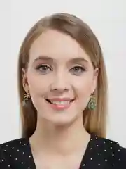 Голубой ретро серьги
