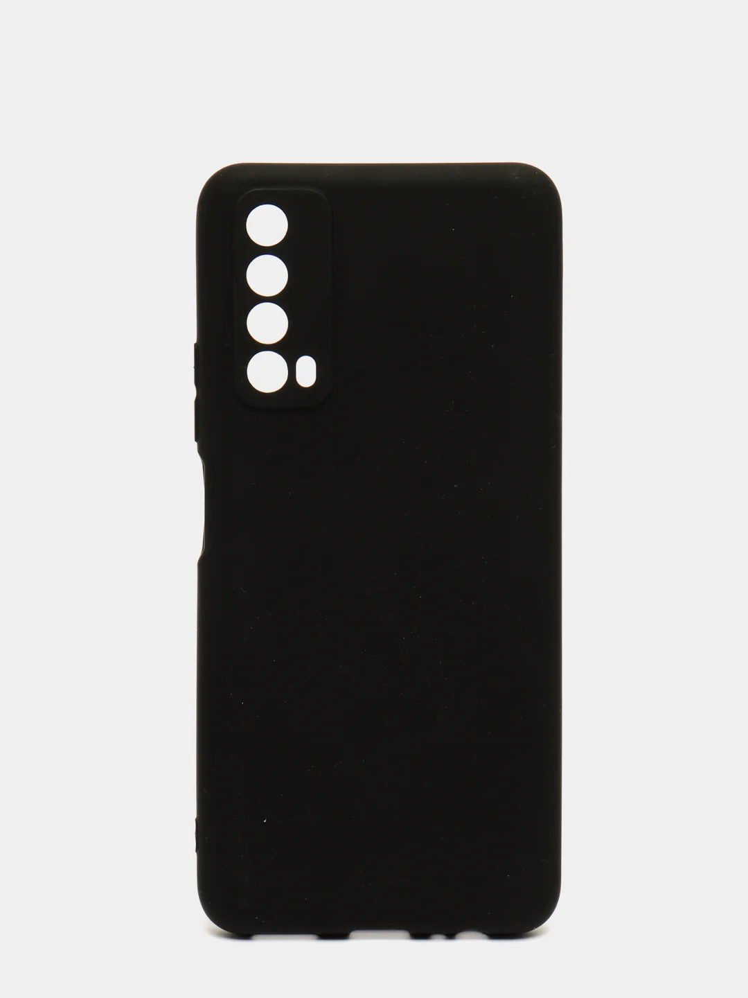 Черный чехол с бархатом внутри для Huawei P SMART 2021