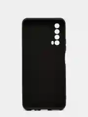 Черный чехол с бархатом внутри для Huawei P SMART 2021