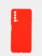 Красный чехол с бархатом внутри для Huawei P SMART 2021