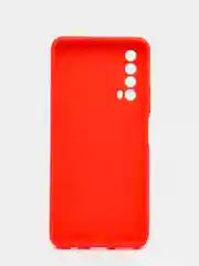 Красный чехол с бархатом внутри для Huawei P SMART 2021