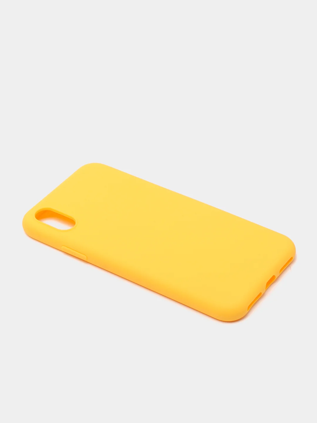 Желтый чехол для Apple iPhone X / XS силиконовый, 14 цветов