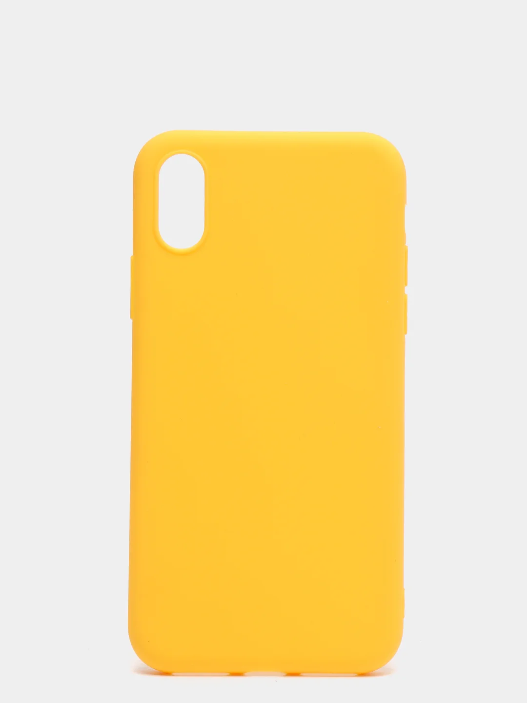 Желтый чехол для Apple iPhone X / XS силиконовый, 14 цветов