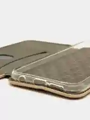 Золотой чехол книжка Huawei P20 lite