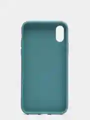 Синий меланж чехол для Apple iPhone X / XS силиконовый, 14 цветов