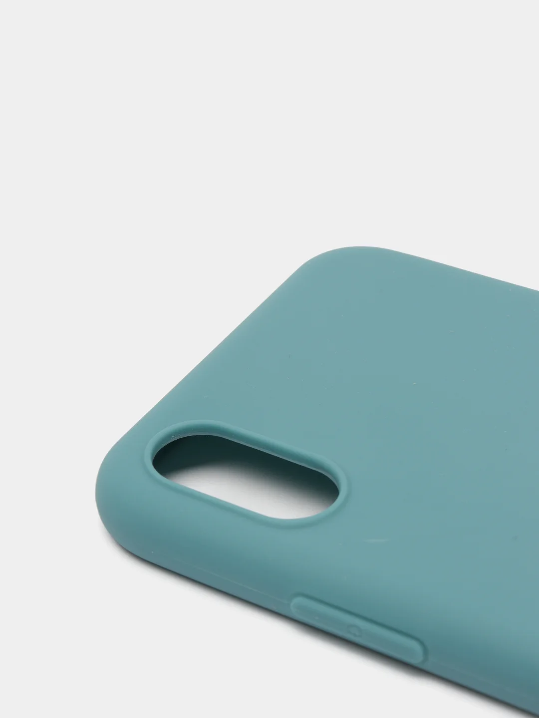 Синий меланж чехол для Apple iPhone X / XS силиконовый, 14 цветов