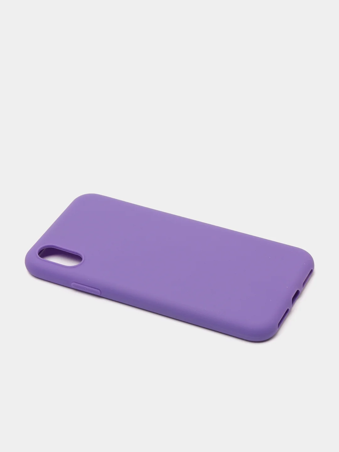 Фиолетовый чехол для Apple iPhone X / XS силиконовый, 14 цветов