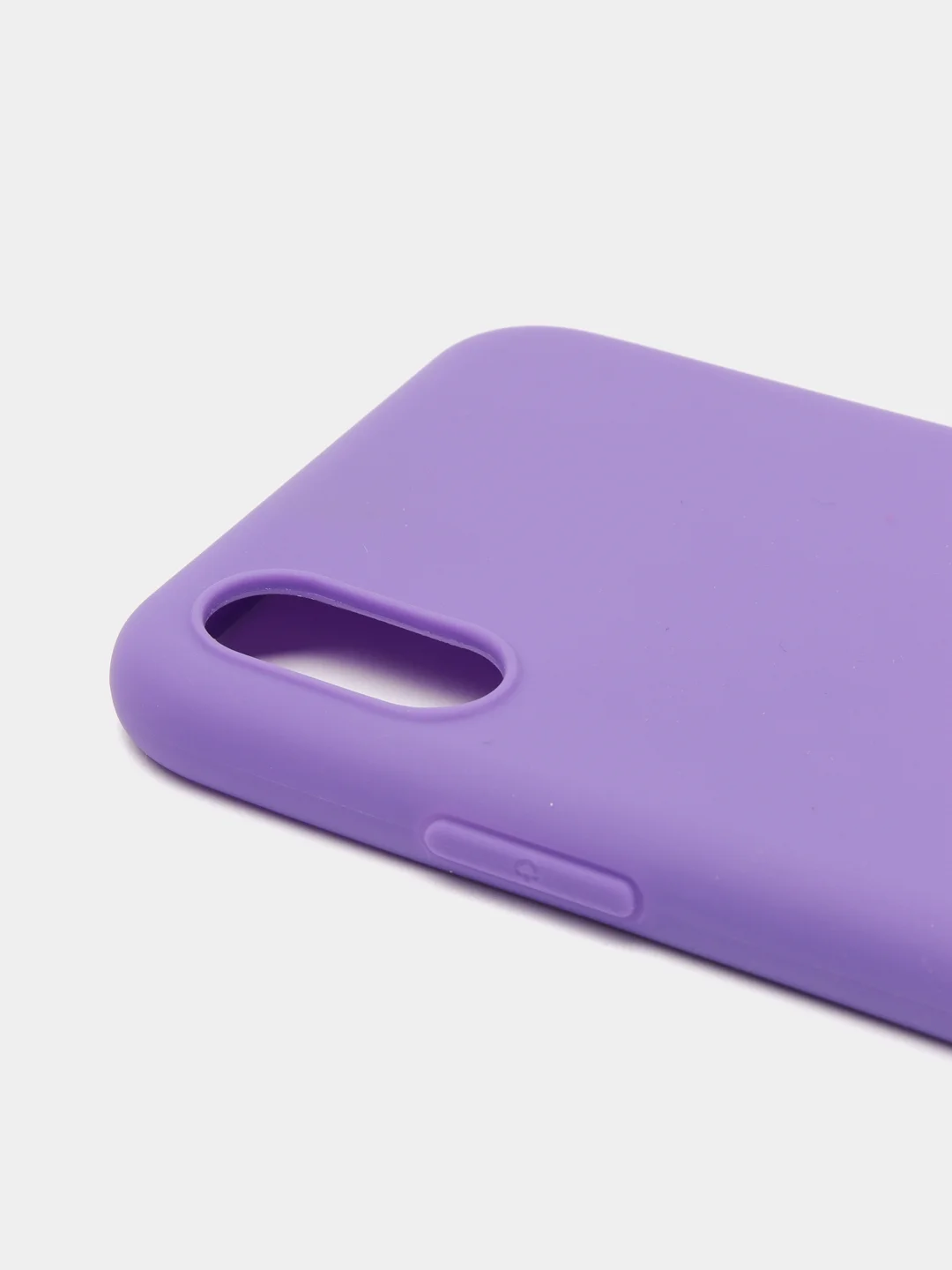 Фиолетовый чехол для Apple iPhone X / XS силиконовый, 14 цветов