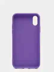 Фиолетовый чехол для Apple iPhone X / XS силиконовый, 14 цветов