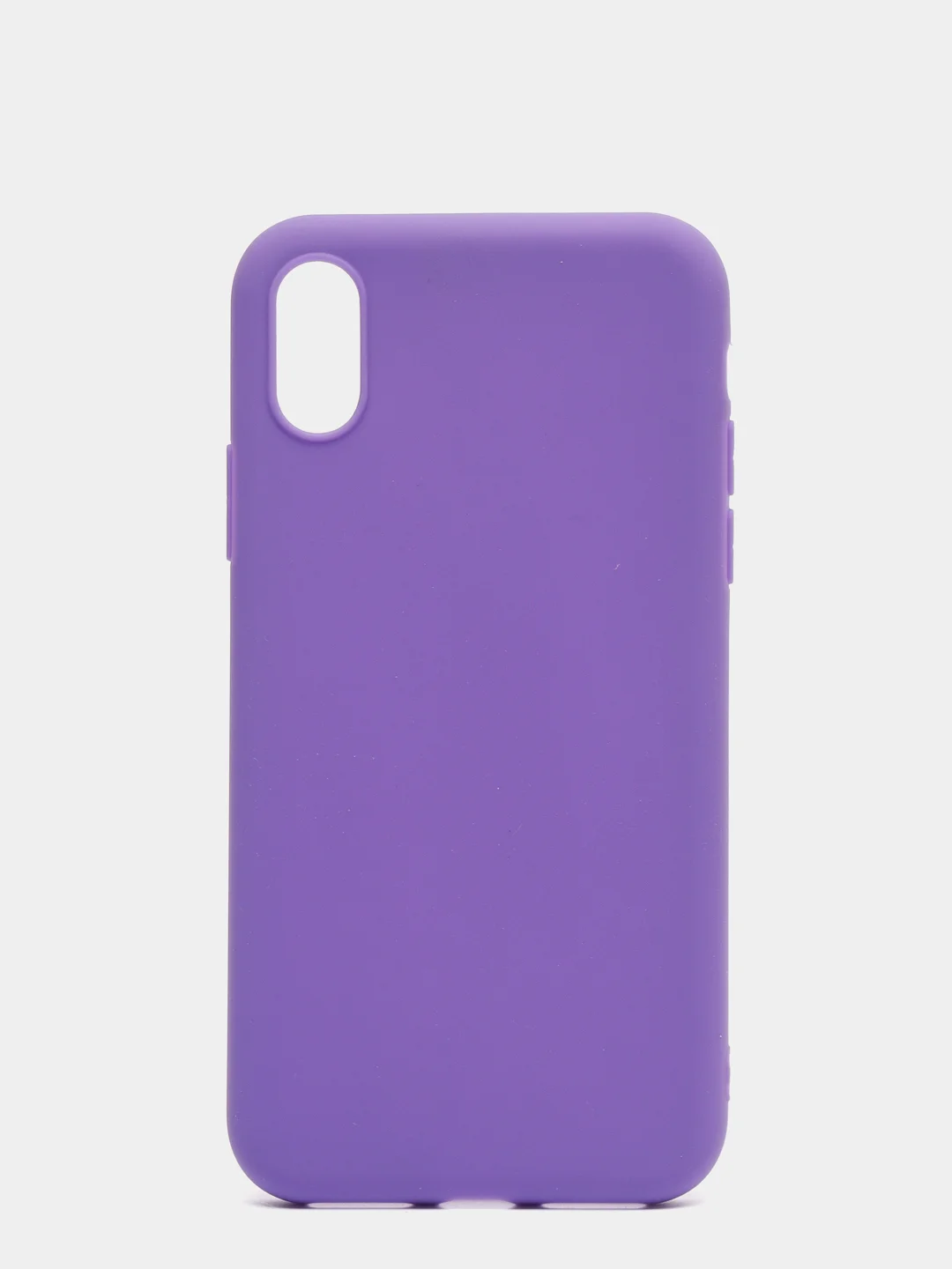 Фиолетовый чехол для Apple iPhone X / XS силиконовый, 14 цветов