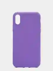Фиолетовый чехол для Apple iPhone X / XS силиконовый, 14 цветов