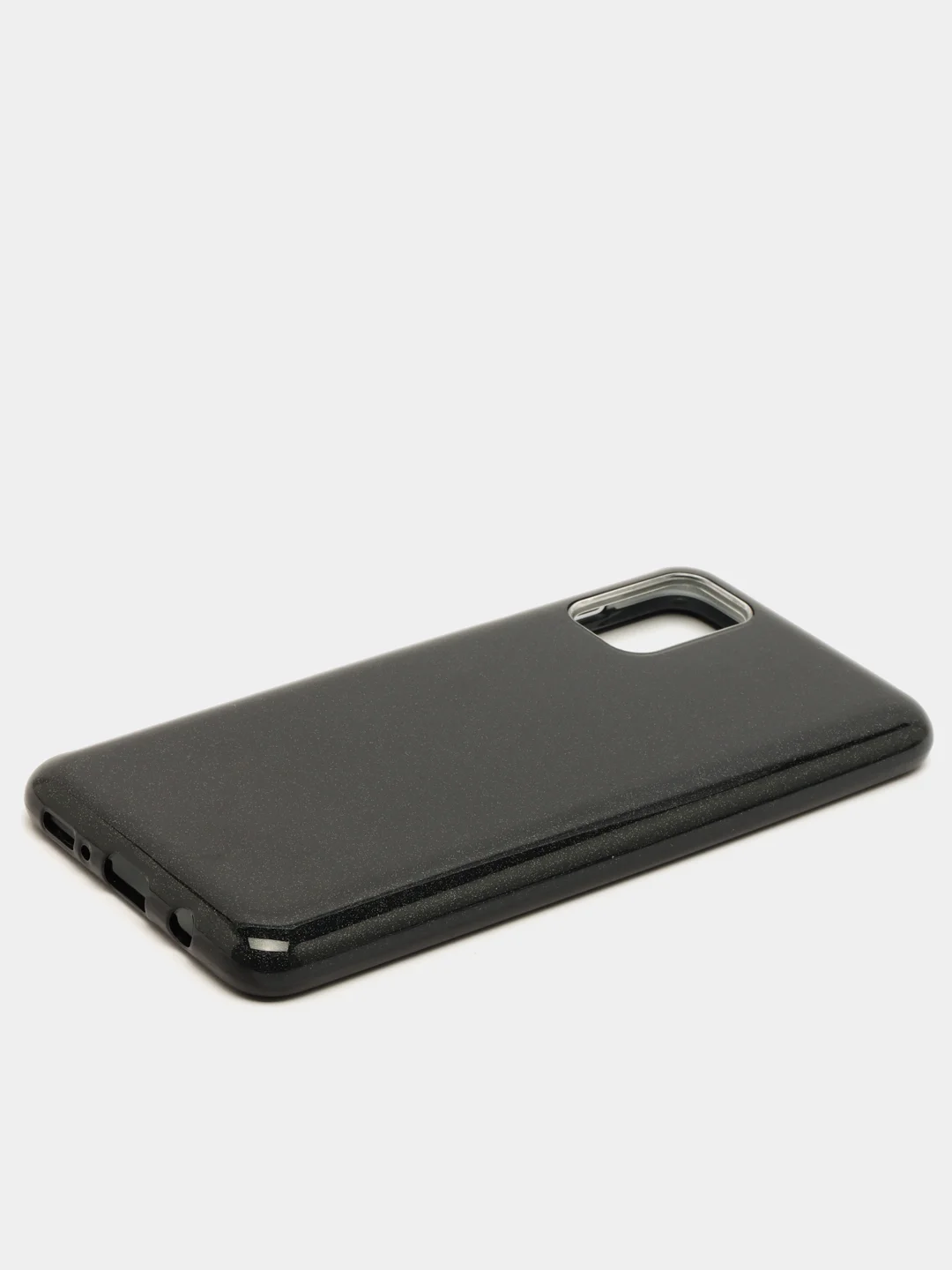 Черный чехол с блестками для Samsung M31S