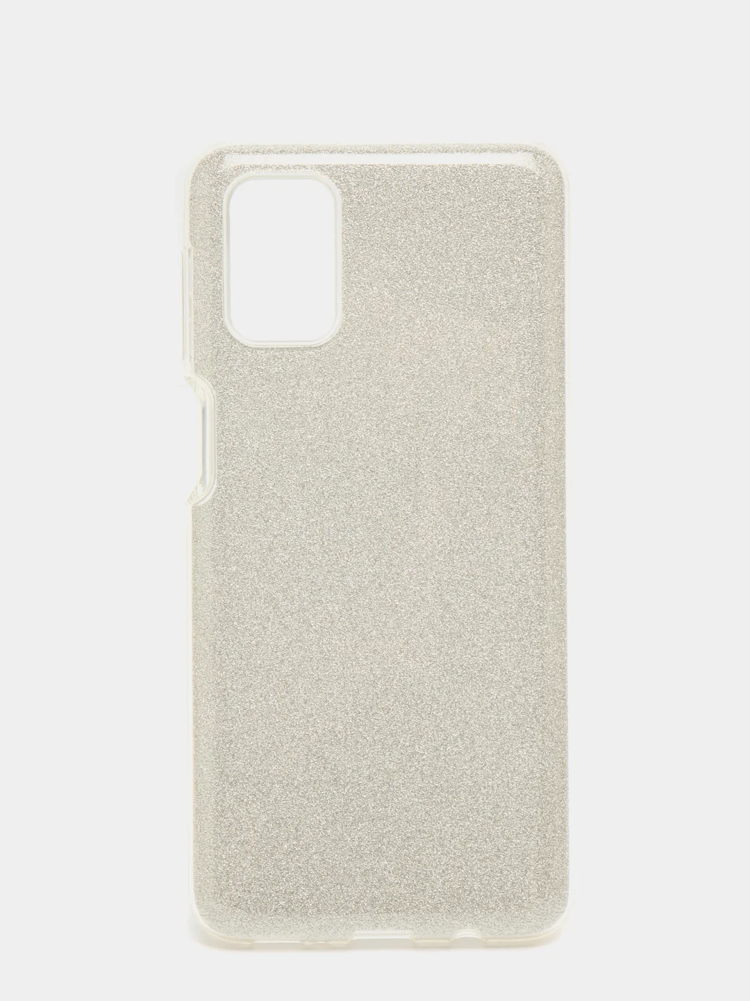 Серебряный чехол с блестками для Samsung M31S