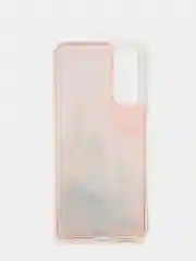 Серебряный чехол-переливашка с жидкими блестками для Huawei P SMART 2021