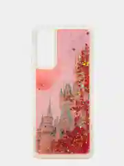 Серебряный чехол-переливашка с жидкими блестками для Huawei P SMART 2021