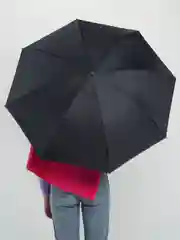 Индиго инвертированный женский зонт, двухслойный