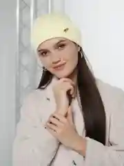 Желтый шапка женская весенняя , разные цвета